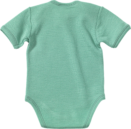 Body Kurzarm aus Bio-Wolle und Seide, grün, Gr. 50/56, 1 St ALANA