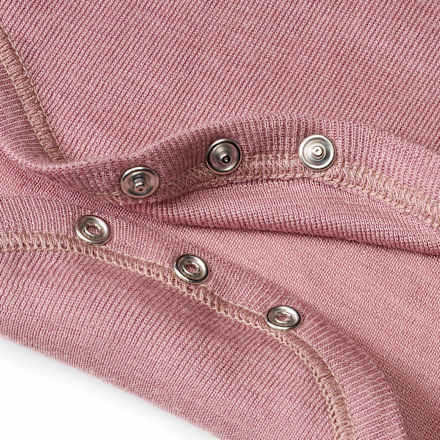 Body Kurzarm aus Bio-Wolle und Seide, rosa, Gr. 86/92, 1 St