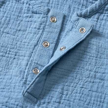 Body Kurzarm aus Musselin, blau, Gr. 98/104, 1 St ALANA