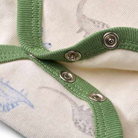 Body Kurzarm mit Dinosaurier-Muster, beige, Gr. 74/80, 1 St ALANA