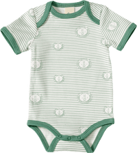 Body Kurzarm mit Löwen-Muster, grün, Gr. 74/80, 1 St ALANA