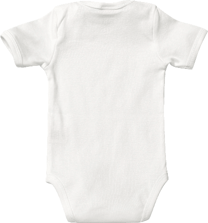 Body met korte mouwen, wit, maat 98/104, 1 stuk