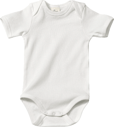 Body Kurzarm, weiß, Gr. 98/104, 1 St