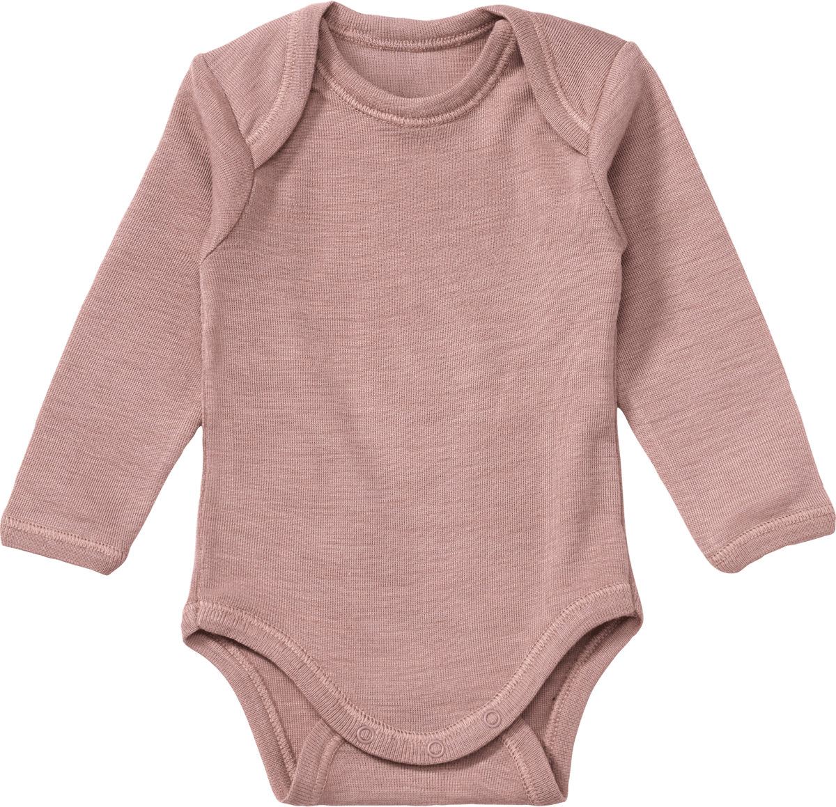 ALANA Body Langarm aus Bio-Wolle & Seide, altrosa, Gr. 74/80, 1 St