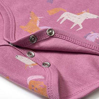 Body Langarm mit Einhorn-Muster, rosa, Gr. 98/104, 1 St