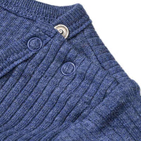 Body Langarm mit Ripp-Struktur, blau, Gr. 74/80, 1 St