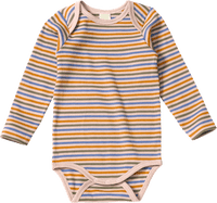Body Langarm mit Ripp-Struktur, bunt, Gr. 98/104, 1 St