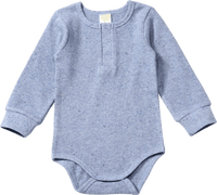 ALANA Body Langarm mit Waffel-Struktur, blau, Gr. 74/80, 1 St
