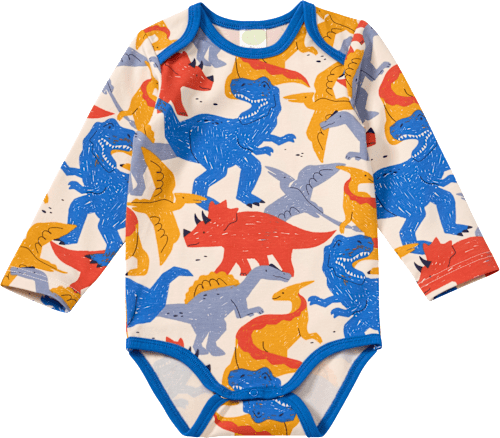 Body Langarm Pro Climate mit Dino-Muster, bunt, Gr. 86/92, 1 St