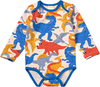 Body Langarm Pro Climate mit Dino-Muster, bunt, Gr. 86/92, 1 St