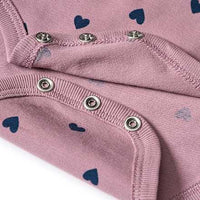 Body Langarm Pro Climate mit Herz-Muster, lila, Gr.  86/92, 1 St