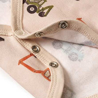 Body Pro Climate Kurzarm mit Baustellenfahrzeug-Muster, beige, Gr. 74/80, 1 St ALANA