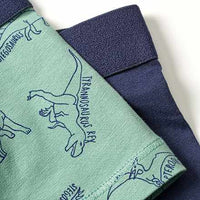 Boxershorts mit Dino-Muster, grün + blau, Gr. 98/104, 1 St ALANA