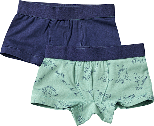 Boxershorts mit Dino-Muster, grün + blau, Gr. 98/104, 1 St ALANA
