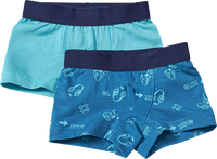 Boxershorts mit Game-Muster, blau, Gr. 122/128, 2 St