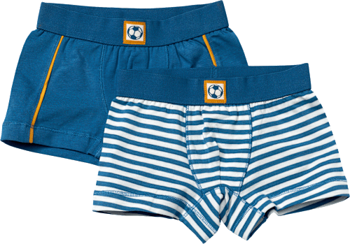 Boxershorts mit Streifen-Muster, Gr. 110/116, 2 St