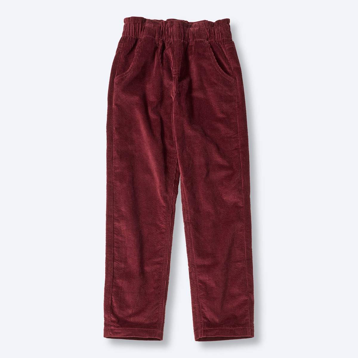 Cordhose mit Paperbag-Bund, rot, Gr. 122, 1 St