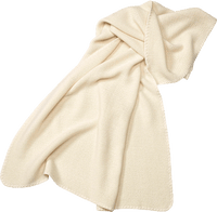 Biologische wollen deken, wit, ca. 80 x 100 cm, 1 stuk