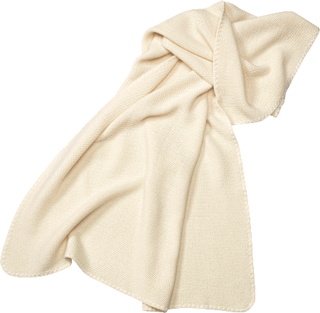 Biologische wollen deken, wit, ca. 80 x 100 cm, 1 stuk