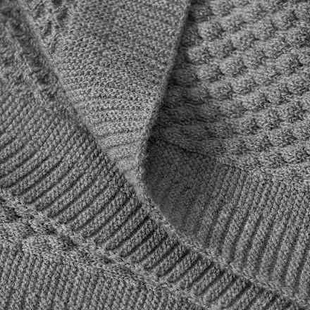 Deken, ca. 150 x 200 cm, grijs, 1 stuk