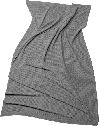 Deken, ca. 150 x 200 cm, grijs, 1 stuk