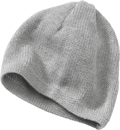 Erstlingsmütze, grau, Gr. 40/41, 1 St