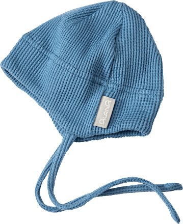 Erstlingsmütze mit Waffel-Struktur, blau, Gr. 40/41, 1 St