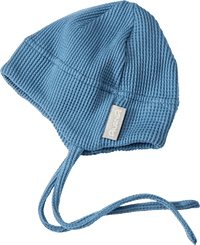 Erstlingsmütze mit Waffel-Struktur, blau, Gr. 40/41, 1 St