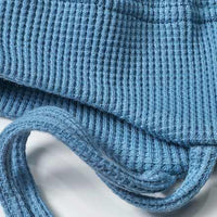 Erstlingsmütze mit Waffel-Struktur, blau, Gr. 40/41, 1 St
