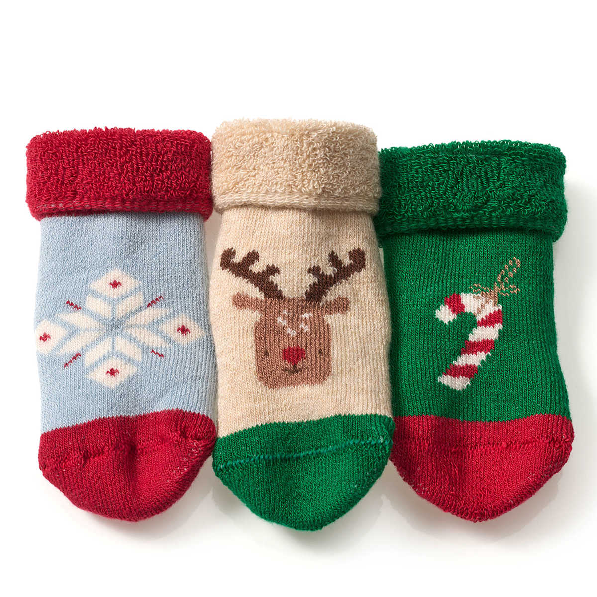 ALANA Erstlingssocken mit Weihnachts-Muster, bunt, Gr. 15/16, 3 St