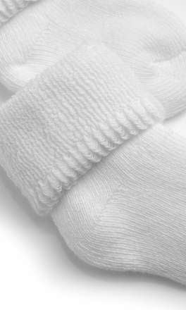 Eerste sokken, wit, maat 13+, 3 stuks, 1 stuk