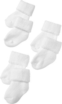Eerste sokken, wit, maat 13+, 3 stuks, 1 stuk