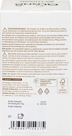 Fettwolle am Strang aus Bio-Schurwolle, 50 g