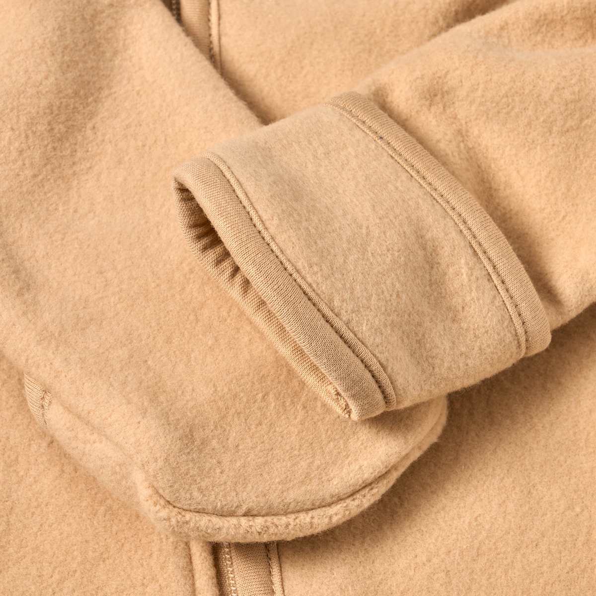 ALANA Fleecejacke mit Vario-Ärmeln, beige, Gr. 74/80, 1 St