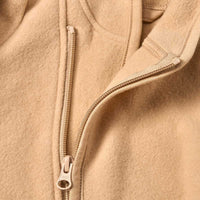 ALANA Fleecejacke mit Vario-Ärmeln, beige, Gr. 86/92, 1 St