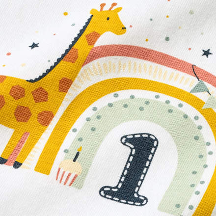 Geburtstags T-Shirt 1 Jahr, weiß, Gr. 86, 1 St