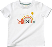 Geburtstags T-Shirt 3 Jahre, weiß, Gr. 104, 1 St