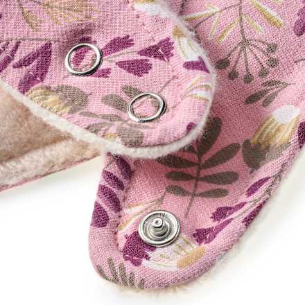 ALANA Halstuch mit Fleece-Futter & Blätter-Muster, rosa, 1 St