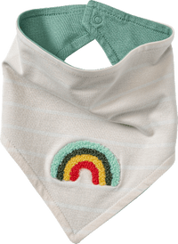 Halstuch mit Regenbogen-Applikation, beige + grün, 1 St ALANA