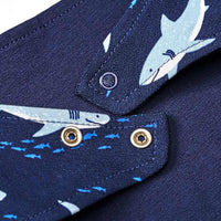 Halstuch Pro Climate mit Hai-Muster, blau, 1 St