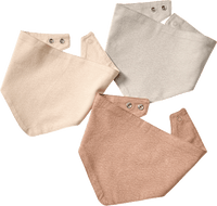 Halstücher, braun + beige, ca. 38,5 x 16 cm, 3 St