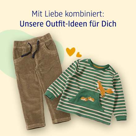 Hose aus Cord mit Kordelzug, braun, Gr. 80, 1 St