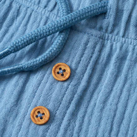 Hose aus Musselin mit Kordel, blau, Gr. 104, 1 St