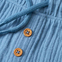 Hose aus Musselin mit Kordel, blau, Gr. 110, 1 St