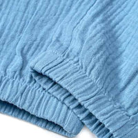 Hose aus Musselin mit Kordel, blau, Gr. 122, 1 St