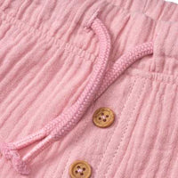 Hose aus Musselin mit Kordel, rosa, Gr. 122, 1 St