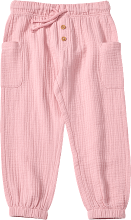 Hose aus Musselin mit Kordel, rosa, Gr. 128, 1 St