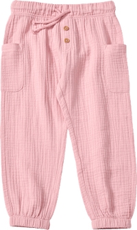 Hose aus Musselin mit Kordel, rosa, Gr. 128, 1 St