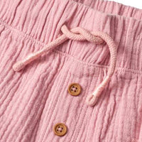 Hose aus Musselin, rosa, Gr. 116, 1 St