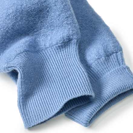 Hose aus Wollwalk mit Mitwachsfunktion, blau, Gr. 86/92, 1 St